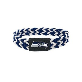 Seattle Seahawks Bracelet Braided Navy and White