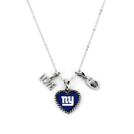 New York Giants Necklace Charmed Sport Love Football - Special Order