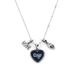 Aminco NFL Los Angeles Rams Charmed Sport Love Pendant Necklace