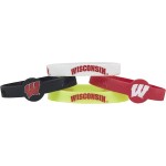 Wisconsin Badgers Bracelets 4 Pack Silicone