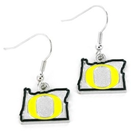 NCAA Oregon Ducks Team ColorEarrings, Team Colors, One Size