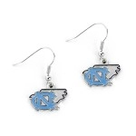 Aminco NCAA North Carolina Tar Heels State Design Earrings