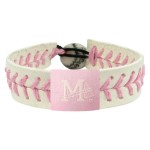 Mississippi Braves Bracelet Baseball Pink CO