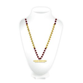 Washington Football Team Beads with Medallion Mardi Gras Style