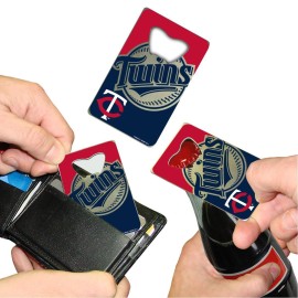 FANMATS 62536 Minnesota Twins Credit Card Style Bottle Opener - 2