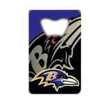 Fanmats NFL Baltimore Ravens Credit Card Style Bottle Opener , 3.25