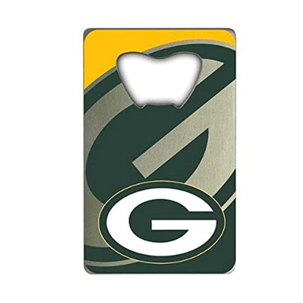 Fanmats NFL Green Bay Packers Credit Card Style Bottle Opener , 3.25