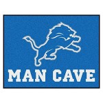 FANMATS 14300 NFL Detroit Lions Nylon Universal Man Cave All-Star Mat