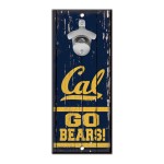 WinCraft NCAA California Golden Bears Bottle Opener5x11 Wood Sign Bottle Opener, Team Colors, 5