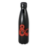 JUST FUNKY Dungeons & Dragons Logo | Metal Stainless Steel Water Bottle | Official Dungeons & Dragons Collectible | Holds 17 Ounces