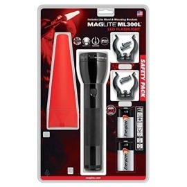 Maglite ML300L-I201G: Ml300L 2 Cell D Led Roadside Safety Pack Black