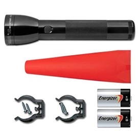 Maglite ML300L-I201G: Ml300L 2 Cell D Led Roadside Safety Pack Black