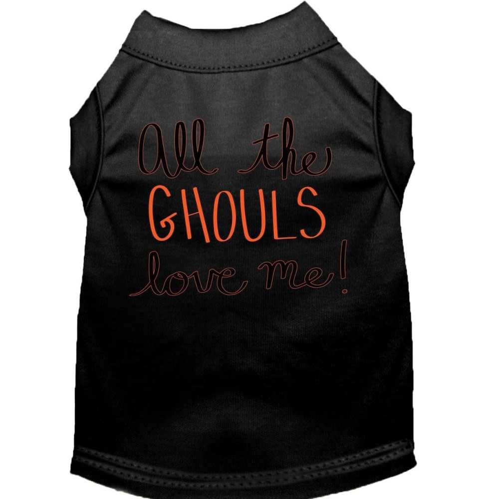 All The ghouls Screen Print Dog Shirt Black Xs 8