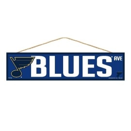 Wincraft NHL St. Louis Blues SignWood Avenue Design, Team Color, 4x17