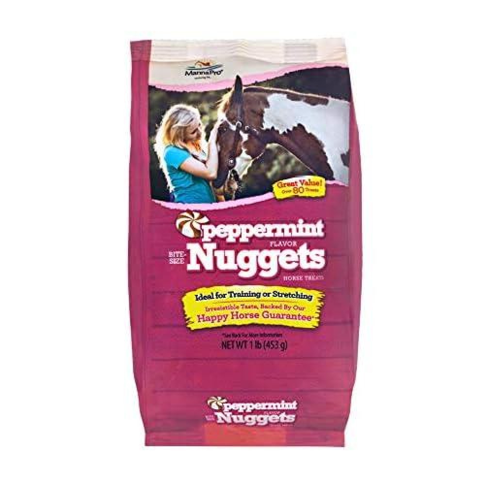 Manna Pro Bite-Size Peppermint Flavor Nuggets | Packed with Vitamins and Minerals | 1 Pound