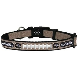 NFL Baltimore Ravens Reflective Football Collar, Small