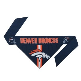 Littlearth Unisex-Adult NFL Denver Broncos Pet Bandana, Team Color, Small