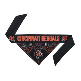 Littlearth Unisex-Adult NFL Cincinnati Bengals Pet Bandana, Team Color, Medium