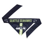 Littlearth Unisex-Adult NFL Seattle Seahawks Pet Bandana, Team Color, Large