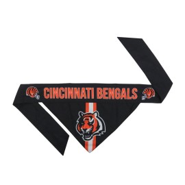 Littlearth Unisex-Adult NFL Cincinnati Bengals Pet Bandana, Team Color, X-Small