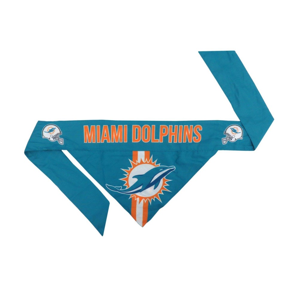 Littlearth Unisex-Adult NFL Miami Dolphins Pet Bandana, Team Color, X-Large