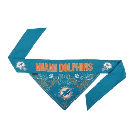 Littlearth Unisex-Adult NFL Miami Dolphins Pet Bandana, Team Color, X-Large