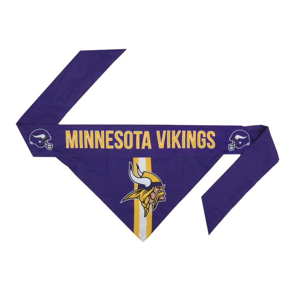 Littlearth Unisex-Adult NFL Minnesota Vikings Pet Bandana, Team Color, Medium