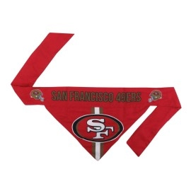 Littlearth Unisex-Adult NFL San Francisco 49ers Pet Bandana, Team Color, X-Small