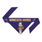 Littlearth Unisex-Adult NFL Minnesota Vikings Pet Bandana, Team Color, X-Large