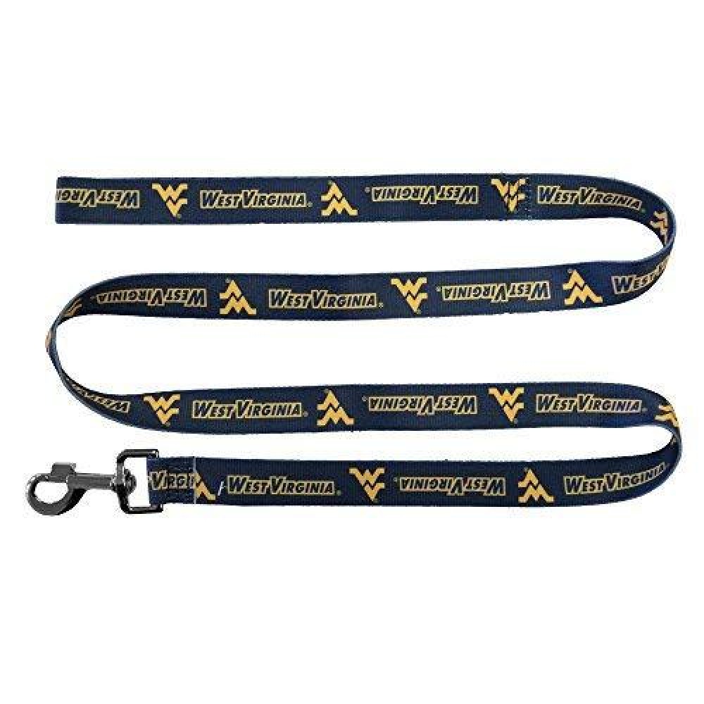 Littlearth Unisex-Adult NCAA West Virginia Mountaineers Pet Leash, Team Color, 1