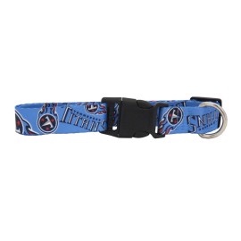 Littlearth Unisex-Adult NFL Tennessee Titans Pet Collar, Team Color, Small (320101-TITN-S)