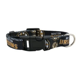 Littlearth Unisex-Adult NHL Boston Bruins Pet Collar, Team Color, Large