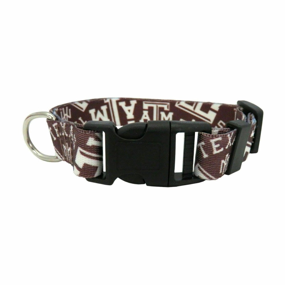 Littlearth Unisex-Adult NCAA Texas A&M Aggies Pet Collar, Team Color, Medium