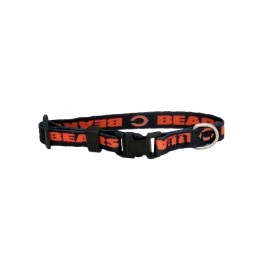 Littlearth Unisex-Adult NFL Chicago Bears Pet Collar, Team Color, Medium