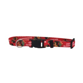 Littlearth Unisex-Adult NHL Chicago Blackhawks Pet Collar, Team Color, Medium