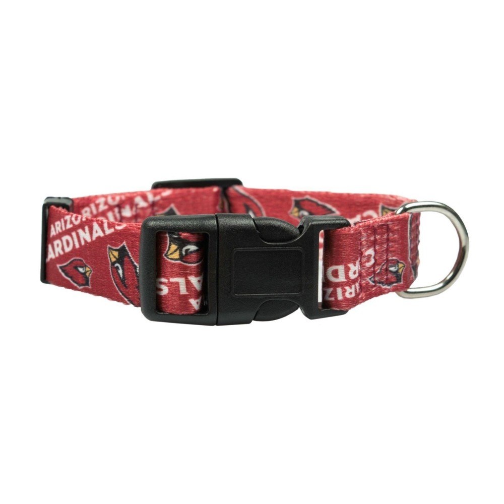 Littlearth Unisex-Adult NFL Arizona Cardinals Pet Collar, Team Color, Large