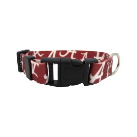 Littlearth Unisex-Adult NCAA Alabama Crimson Tide Pet Collar, Team Color, Medium