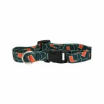 Littlearth Unisex-Adult NCAA Miami Hurricanes Pet Collar, Team Color, Large (120101-UMIA-L)