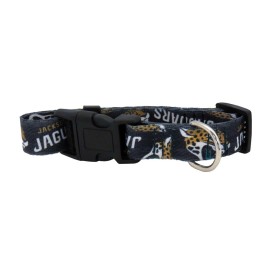 Littlearth Unisex-Adult NFL Jacksonville Jaguars Pet Collar, Team Color, Medium