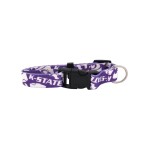 Littlearth Unisex-Adult NCAA Kansas State Wildcats Pet Collar, Team Color, Large (120101-KSSU-L)