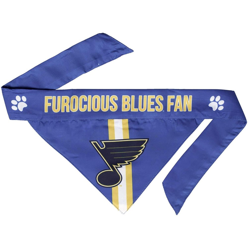 Littlearth Unisex-Adult NHL St. Louis Blues Pet Bandana, Team Color, Large