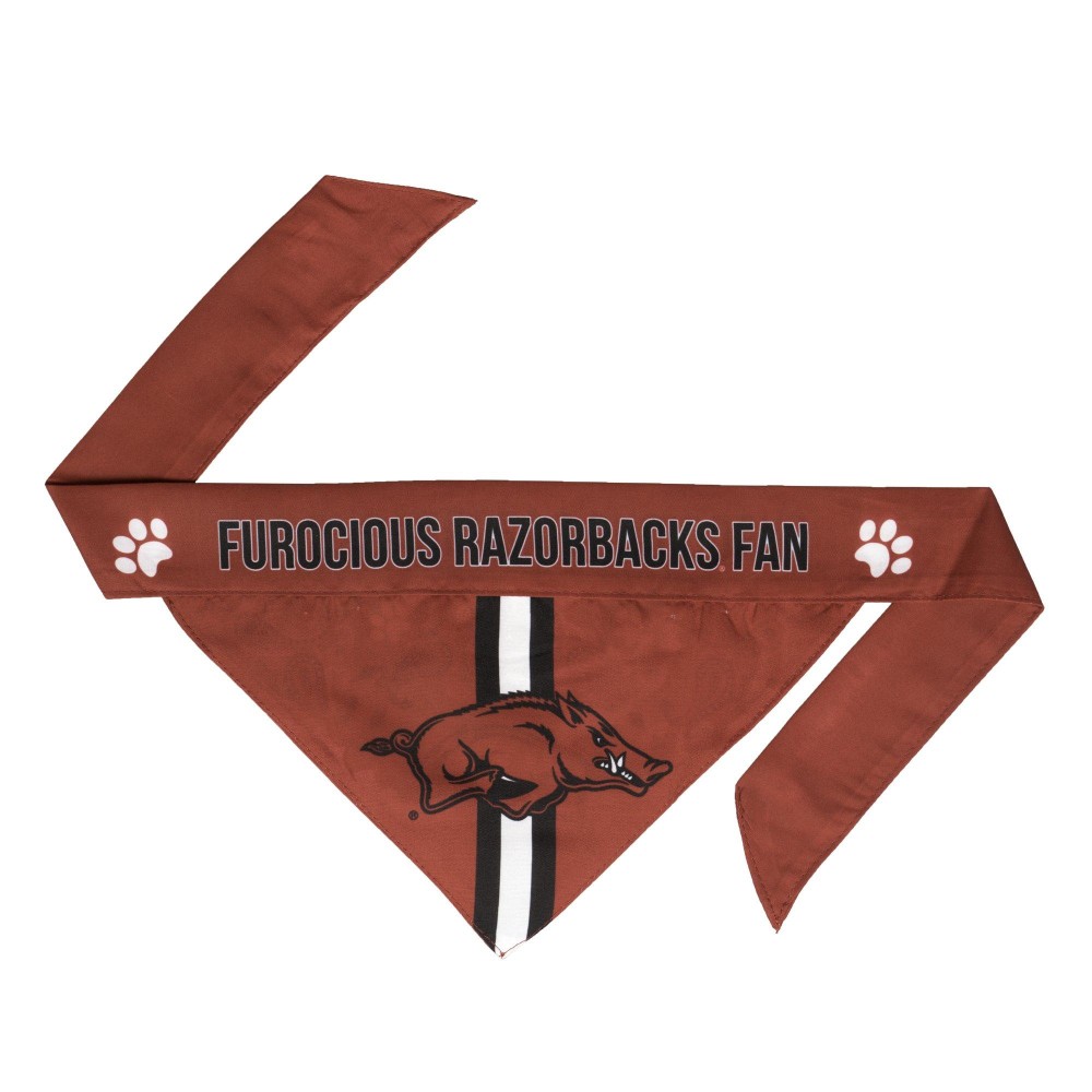 Littlearth Unisex-Adult NCAA Arkansas Razorbacks Pet Bandana, Team Color, X-Small