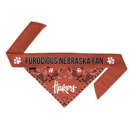 Littlearth Unisex-Adult NCAA Nebraska Cornhuskers Pet Bandana, Team Color, Small