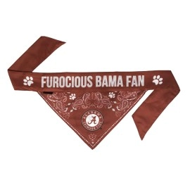 Littlearth Unisex-Adult NCAA Alabama Crimson Tide Pet Bandana, Team Color, X-Large