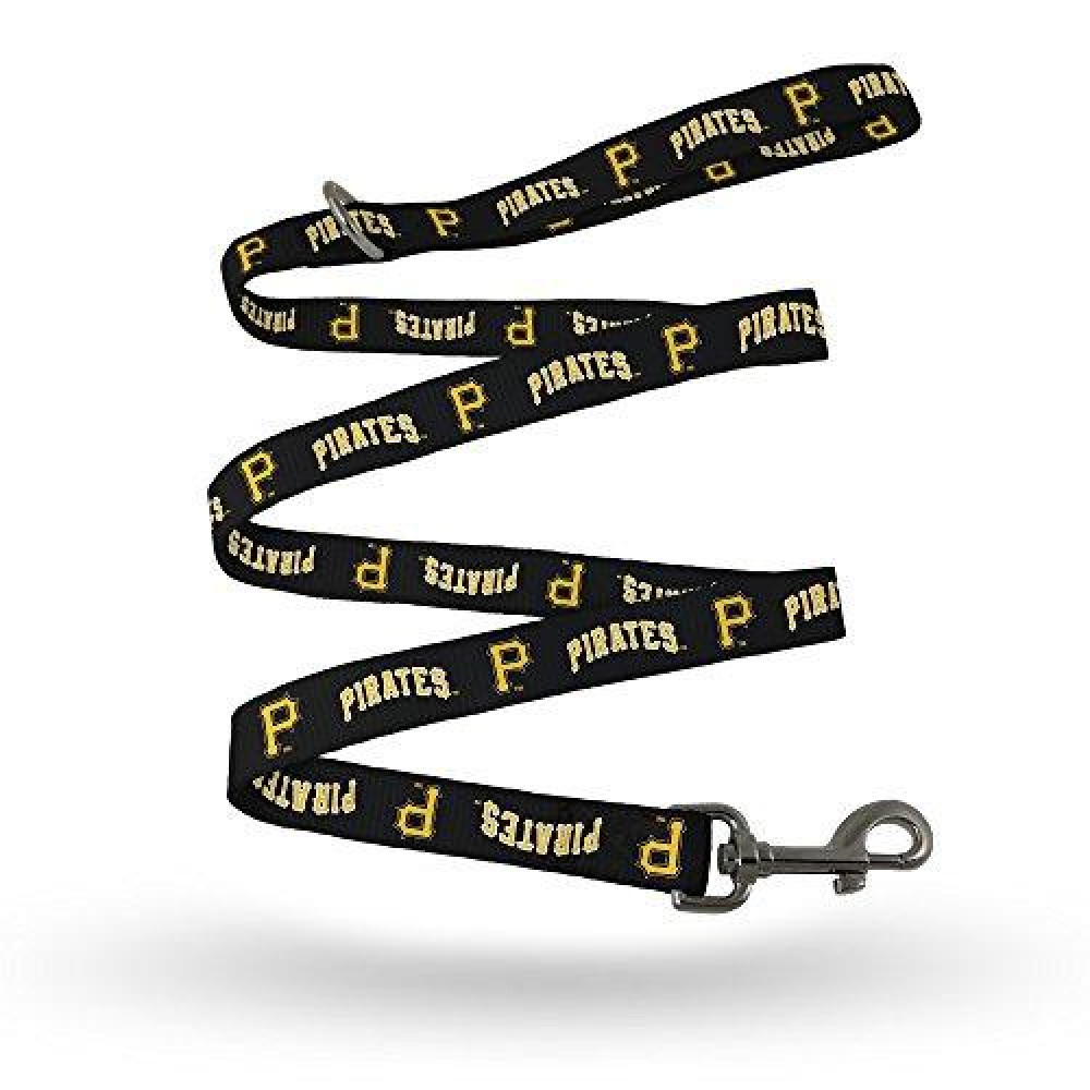 Rico Industries MLB Pittsburgh Pirates Pet LeashPet Leash Size S/M, Team Colors, Size S/M