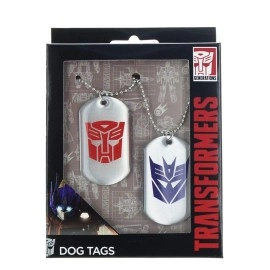 Transformers Autobot & Decepticon Logo Dog Tags