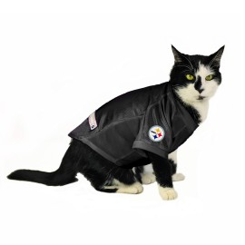 Littlearth NFL Pittsburgh Steelers Stretch Pet Jersey, Team Color, Medium