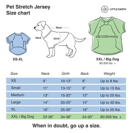 Littlearth NFL Miami Dolphins Stretch Pet Jersey for Large Dogs, Team Color, Big Dog