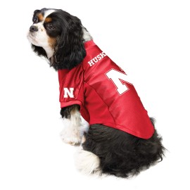 Littlearth NCAA Nebraska Cornhuskers Stretch Pet Jersey, Team Color, Large