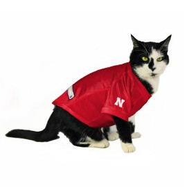 Littlearth NCAA Nebraska Cornhuskers Stretch Pet Jersey, Team Color, Large